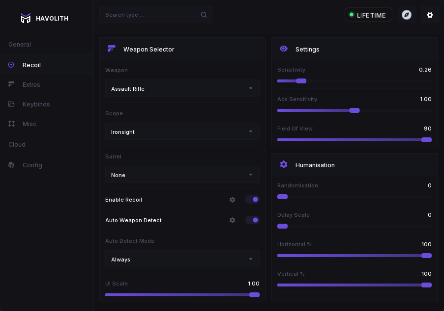 Havolith Script GUI - tab 1